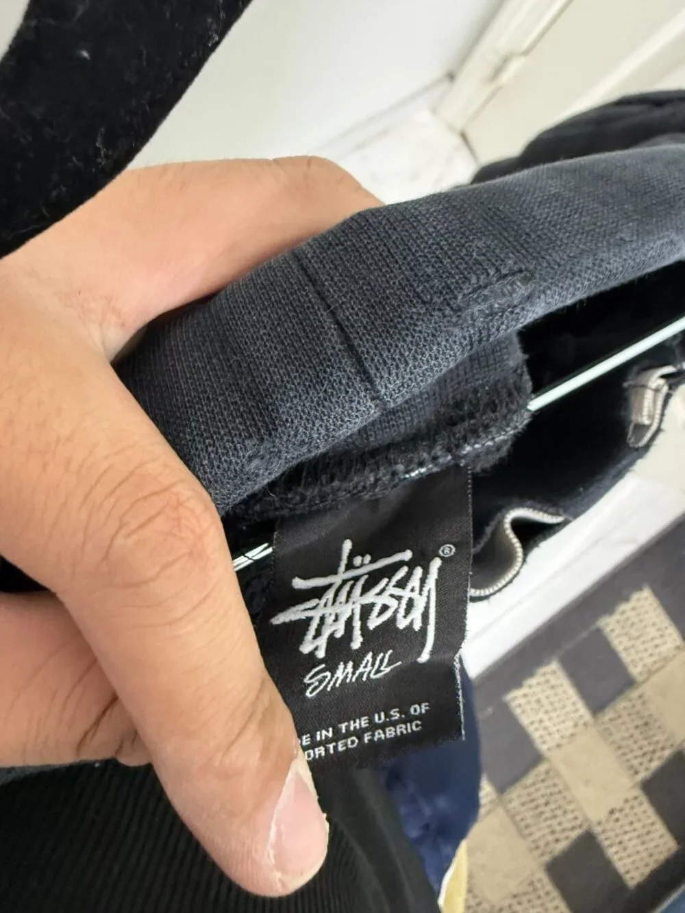 Stüssy World Tour Fleece Sweat Shorts Black Size Small